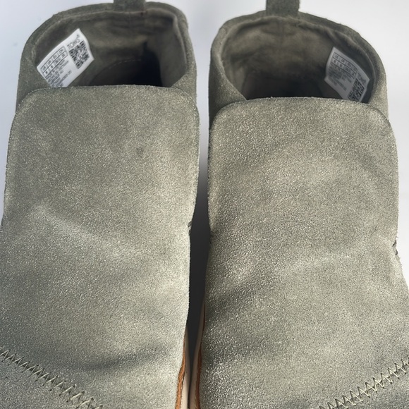 Toms Paxton Women’s Suede Slip-On Sneakers Green Gray Ankle Booties Size 8 M - Picture 14 of 14